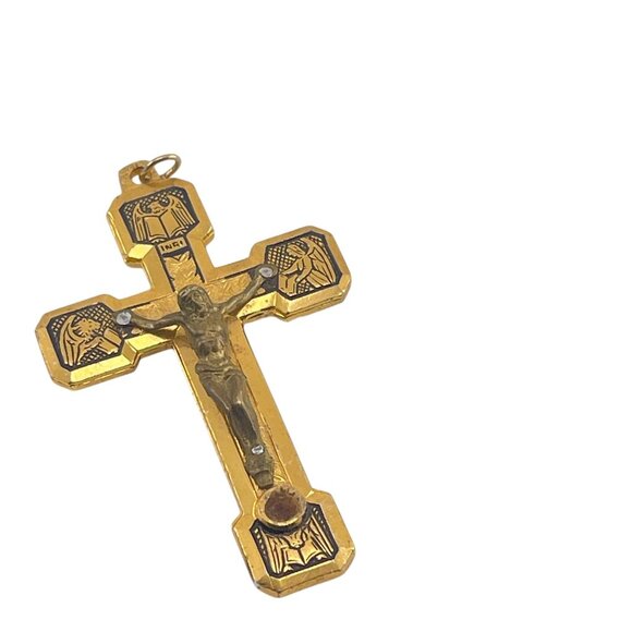Vintage Via Crucis Evangelists Stations of the Cross Reliquary Crucifix • Roma I - Picture 9 of 9